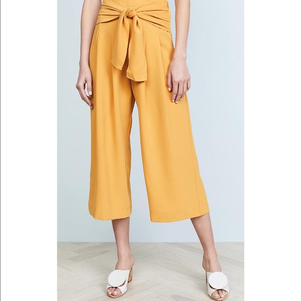 Moon River tie front pants